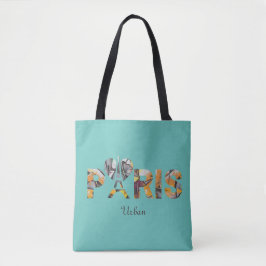 Tote Bag J'aime Paris avec un décor urbain