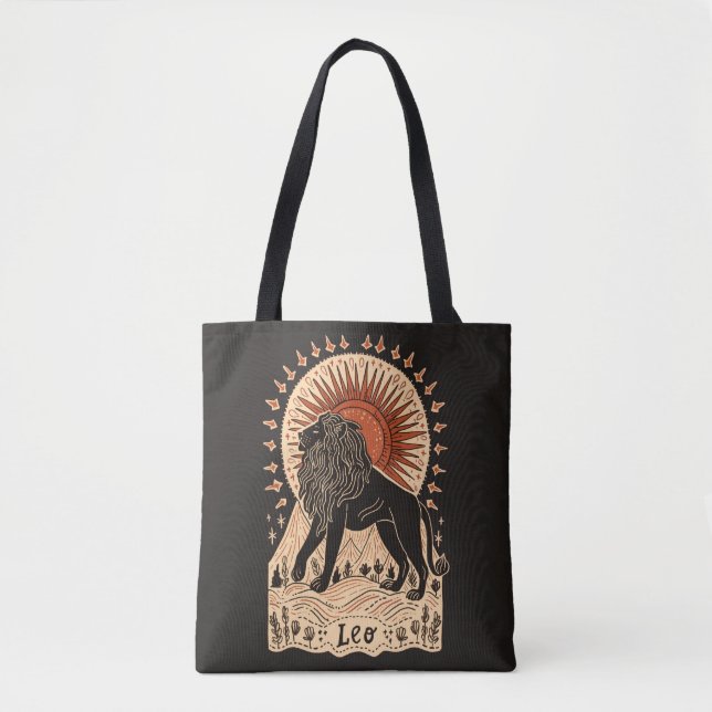 Tote Bag Leo Celestial Zodiac Art (Frente)