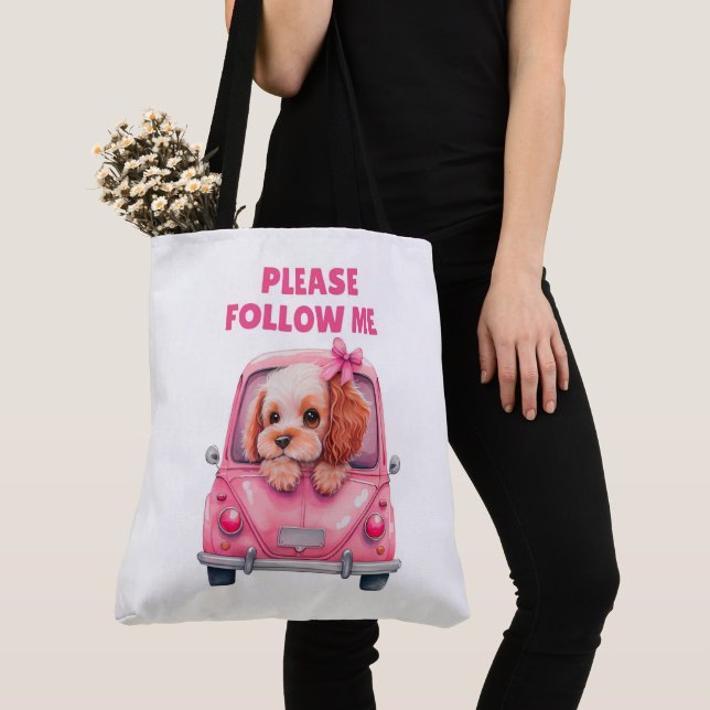 Tote Bag Please follow me  (Close Up)