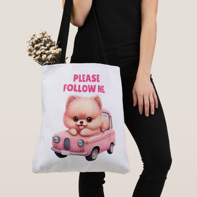 Tote Bag Please follow me  (Close Up)