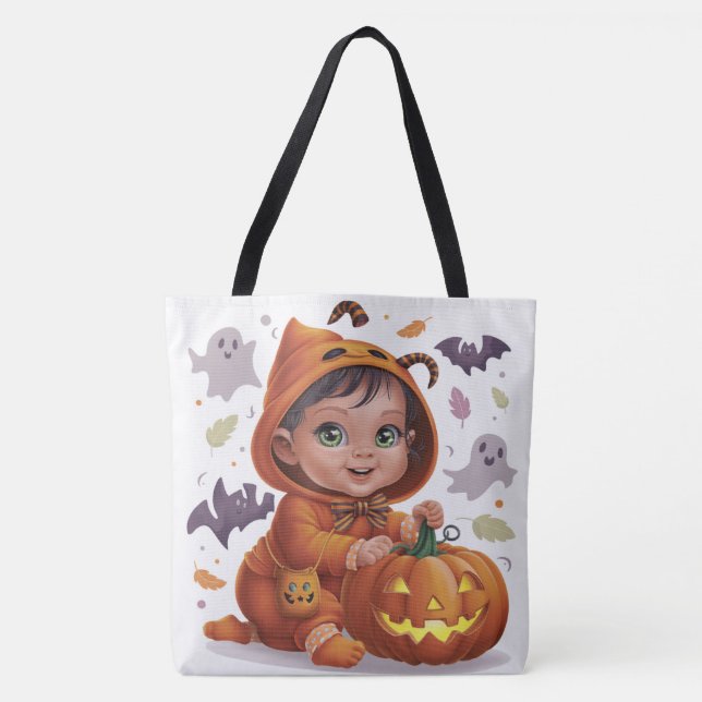 Tote Bag Pumpkin Halloween Séris 7 12 (Frente)