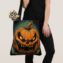 Tote Bag Pumpkin Pandemonium