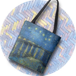 TOTE BAG - "Starry Night Over the Rhone" - van Gog