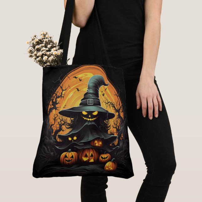 Tote Bag Trick or Treat (Close Up)