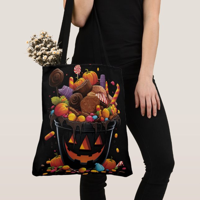 Tote Bag Trick-or-Treat Treats (Close Up)