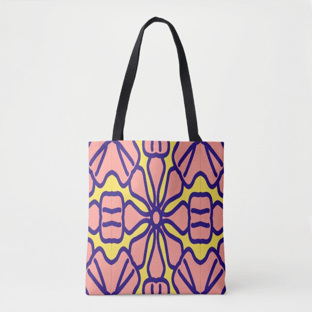 Tote Bag, um clássico design floral sem costura (Frente)