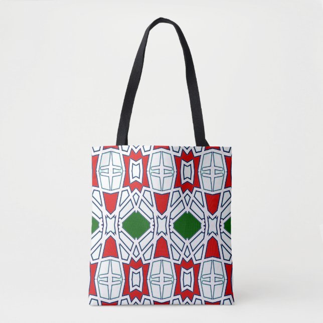 Tote Bag, um vibrante design multicolorido elegant (Frente)