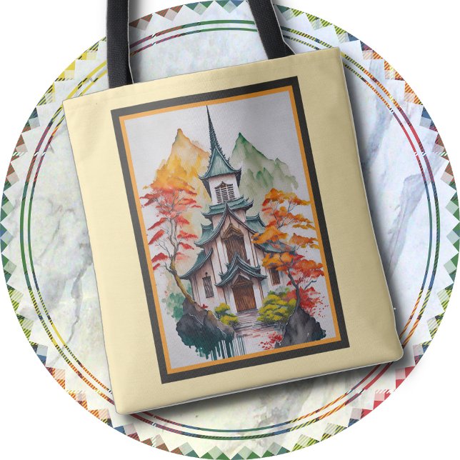 TOTE BAG - Uma Bolsa de duas Pagodas (Criador carregado)