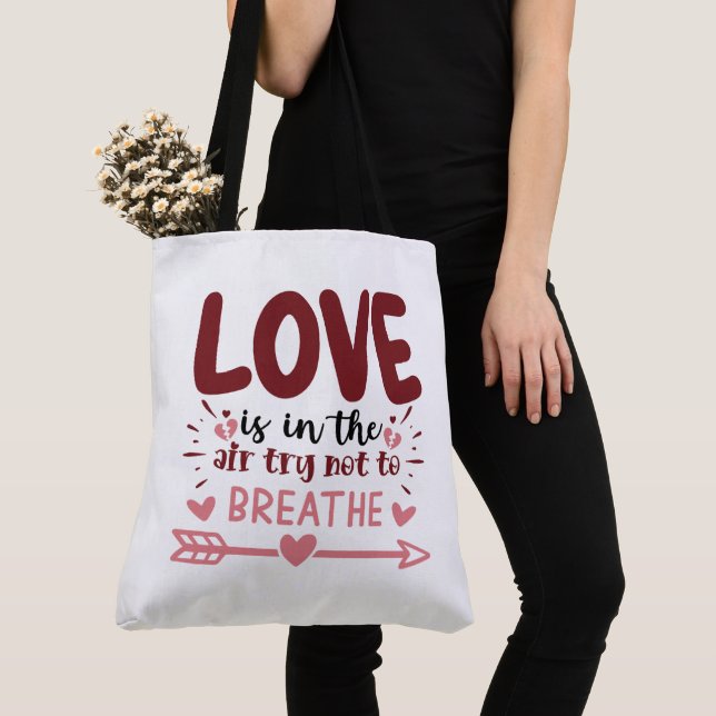 Tote Bag Valentines Day (Close Up)