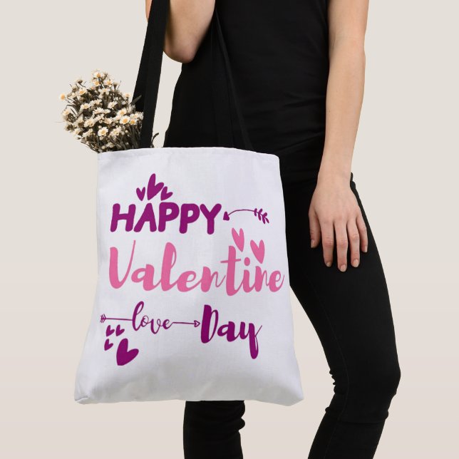 Tote Bag Valentines Day (Close Up)
