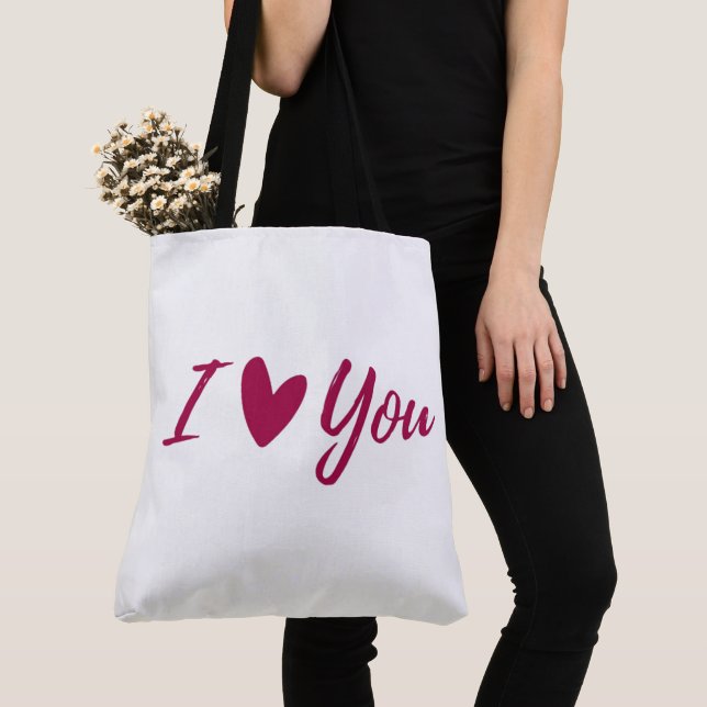 Tote Bag Valentines Day (Close Up)
