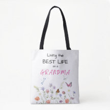 Tote Bag - Vivendo a Melhor Vida como avó