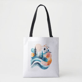 Tote Bag with Landscape Image