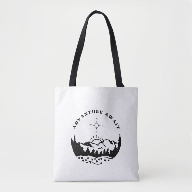 Tote Bags Adventure Await (Frente)