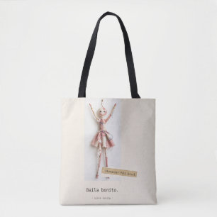 Tote Baila bonito Juguetes de Tela Bolsa de Tela