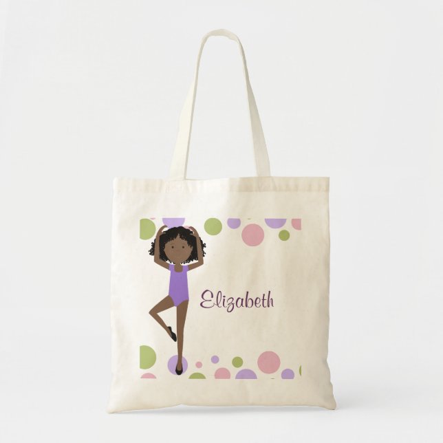 Tote Bailarina doce o bolsa personalizado (Frente)