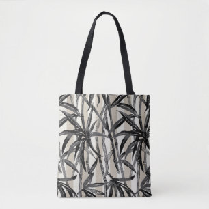 Tote Bambu Selva do Havaí - Bolsa de praia Negra
