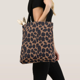 Tote Banda de compras de Bolsa de impressão do Leopardo