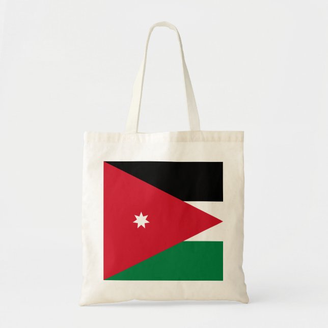 Tote Bandeira do Bolsa do Orçamento da Jordânia (Frente)