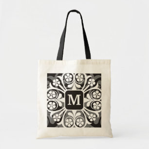 Tote Beira floral Bolsas-Branca do bolsa Monogrammed