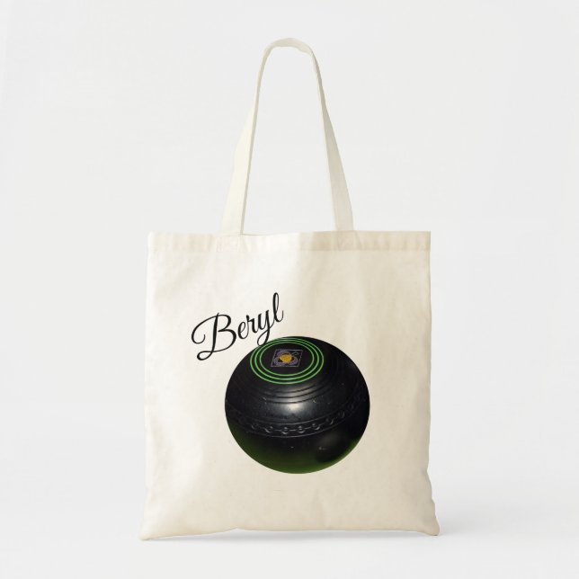 Tote Beryls, Lawn Bowls - Saco de Compras de Bolsa (Frente)