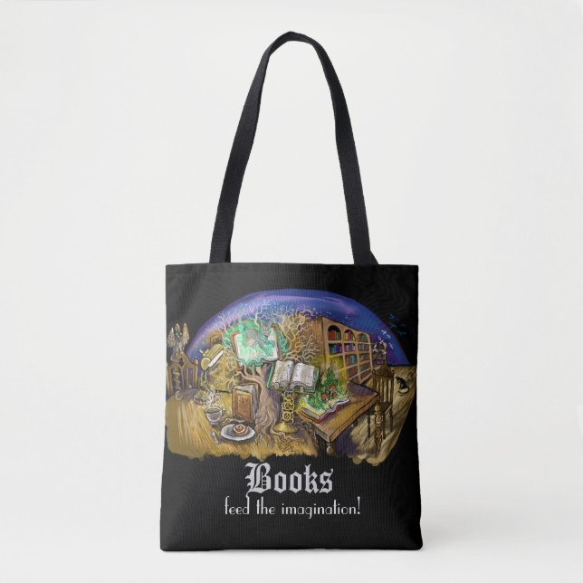 Tote Biblioteca dos Sonhos Vivos Bolsa (Frente)