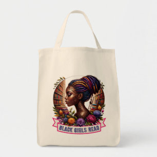 Tote Black Girls Read   Bolsa de orçamento personalizáv