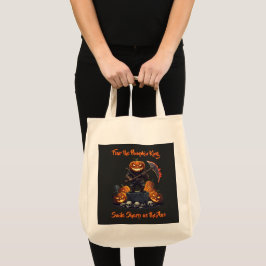Tote 🖤 Black Pumpkin King Halloween Bolsa 🎃