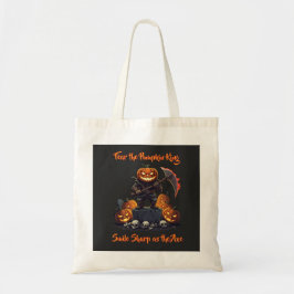 Tote 🖤 Black Pumpkin King Halloween Bolsa 🎃