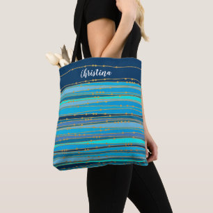 Tote Blue Lagoon Zen   Bolsa com distribuição personali