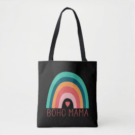 Tote Boho Mama Arco-íris Moderno Cores Brilhantes Bolsa