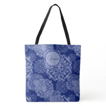 Boho Moody Blues Mandalas Bolsa