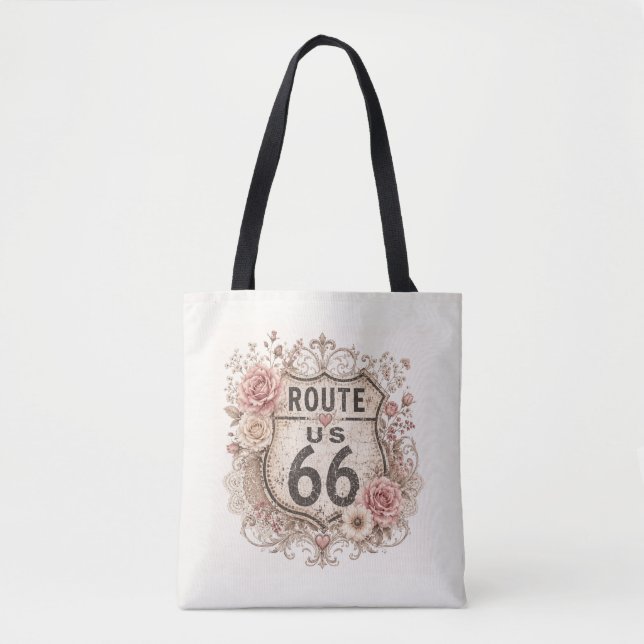 Tote Boho Shabby Chic Mãe Estrada Bolsa de Transporte (Frente)
