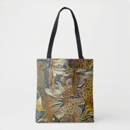 Tote Boho Style Abstrato World Bolsa