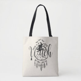 Tote Boho Witch Vibes Bolsa - Pequena Bruxa em Todos nó