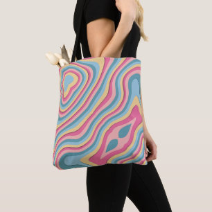Tote Bolsa Abstrato de Impressão de Contemporâneo