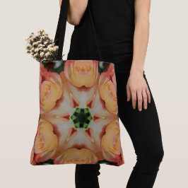 Tote Bolsa Abstrato de Rosa de Pêssego Grande