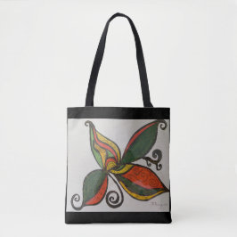 Tote Bolsa abstrato Duplo