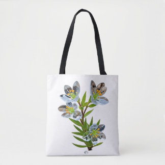 Tote Bolsa Aesthetic Blue Lily