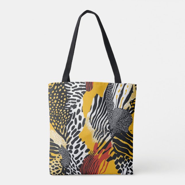 Tote Bolsa amarelo vibrante (Verso)