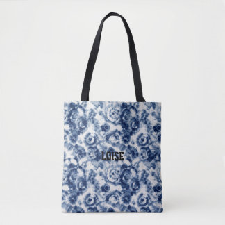 Tote Bolsa azul espiral personalizada