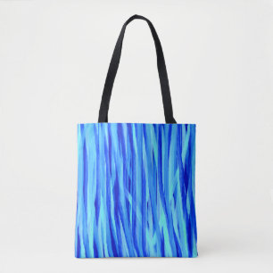 Tote Bolsa Azul Ou Saco Corpo Cruzado Com Banhas Abstra