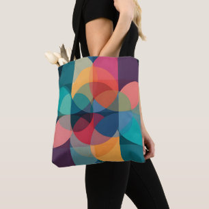 Tote Bolsa Bauhaus Venn Geométrica Abstrata