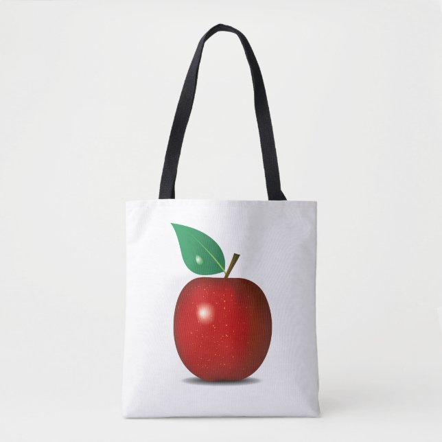 Tote Bolsa / Bolsa de Compras de Maçã saudável e fresca (Frente)