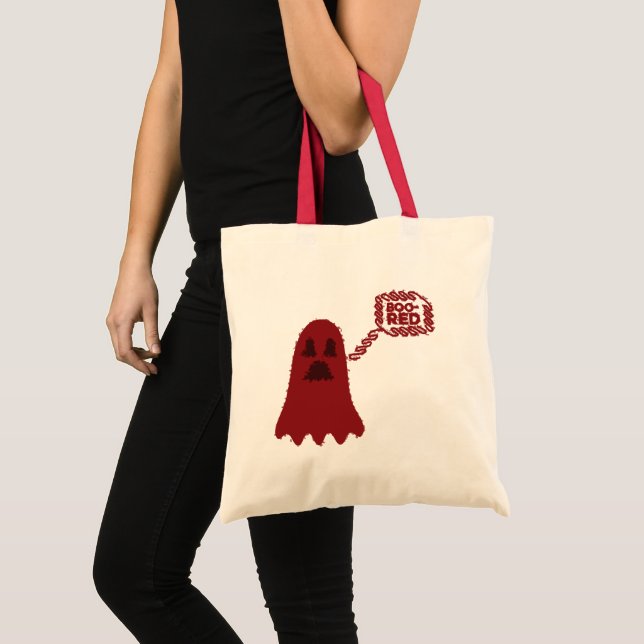 Tote Bolsa Boo-Vermelha (Frente (produto))