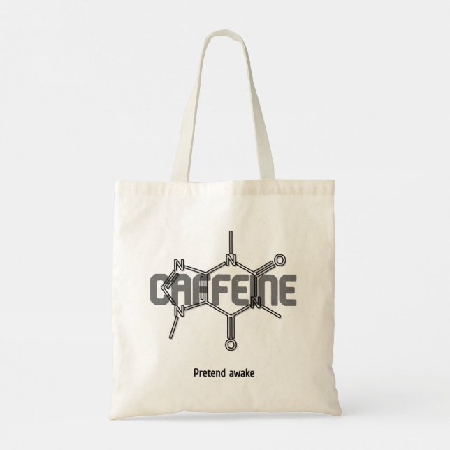 Tote Bolsa Caffeína Molécula (Verso)