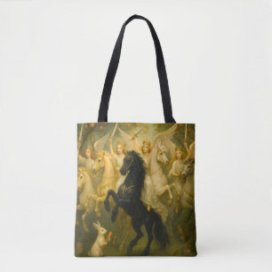 Tote Bolsa Cavalos de Conto de Fadas e Anjos Guardiões