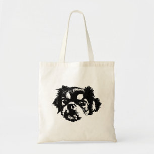 Tote Bolsa Chihuaca – Tinta Preta e Branca Doce