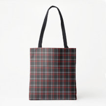 Bolsa Clássica Xadrez Preta Burgundy Branca