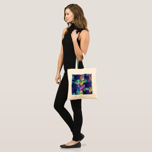 Tote Bolsa Colorida de Compras (Frente (modelo))